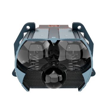 GT7A Three-eye Fox single-beam 5-light LED dual-light lens