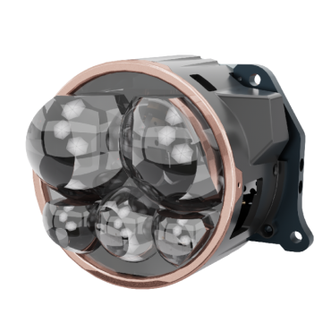 GT8A round five-eye three-direct 7-light LED dual-light lens