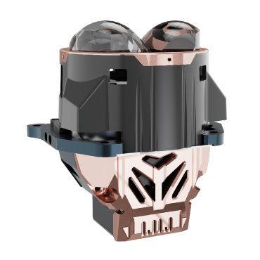 GT8A round three-eye dual direct 6-light LED dual-light lens